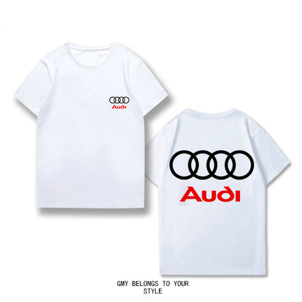 T-shirt Audi Coton Manches courtes Imprimé Col Rond Homme